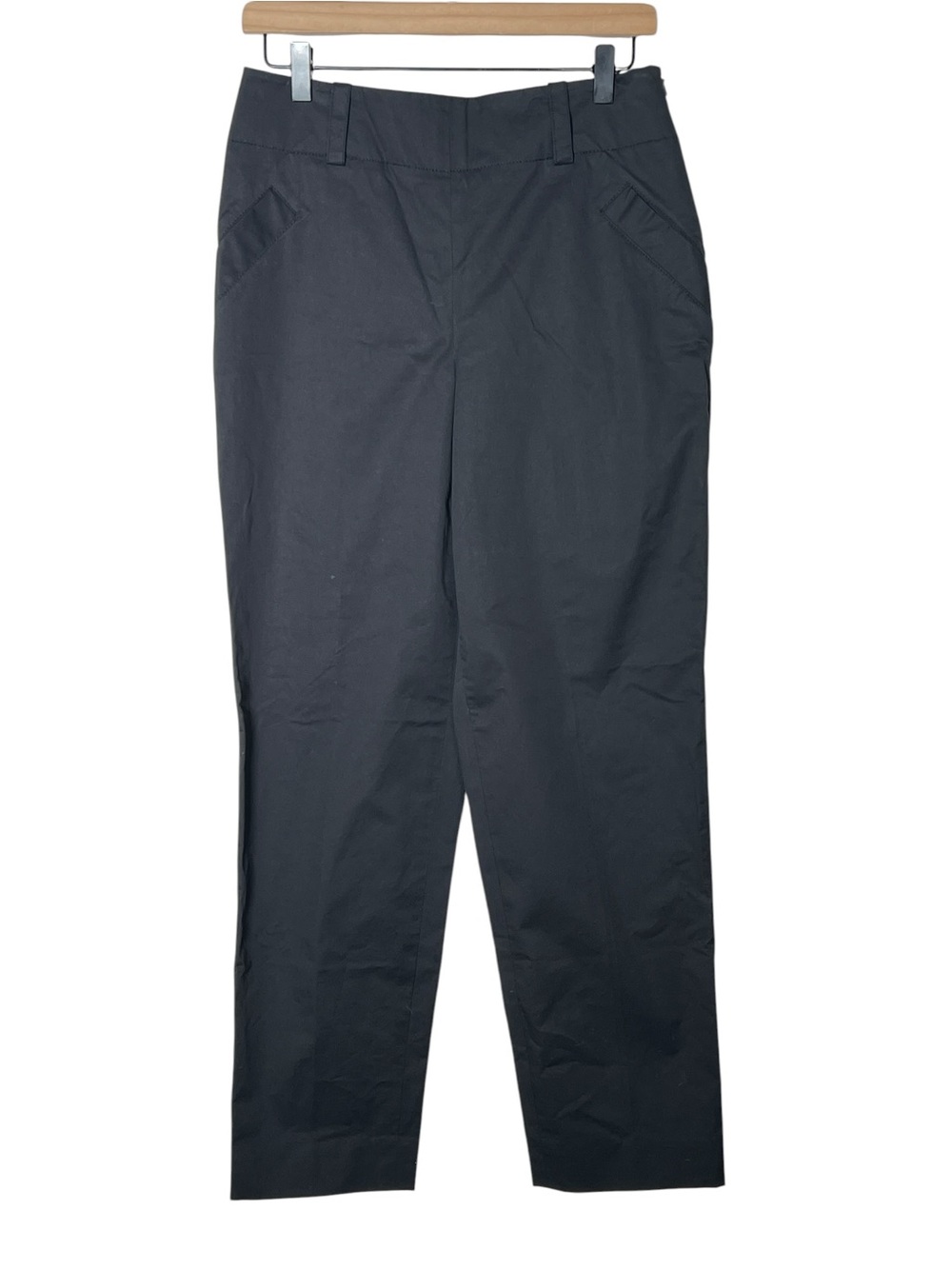 Worth black straight leg casual chino pants size 4 B92